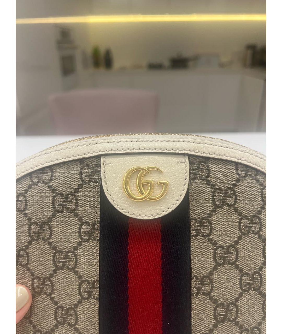 GUCCI Белая сумка через плечо, фото 5