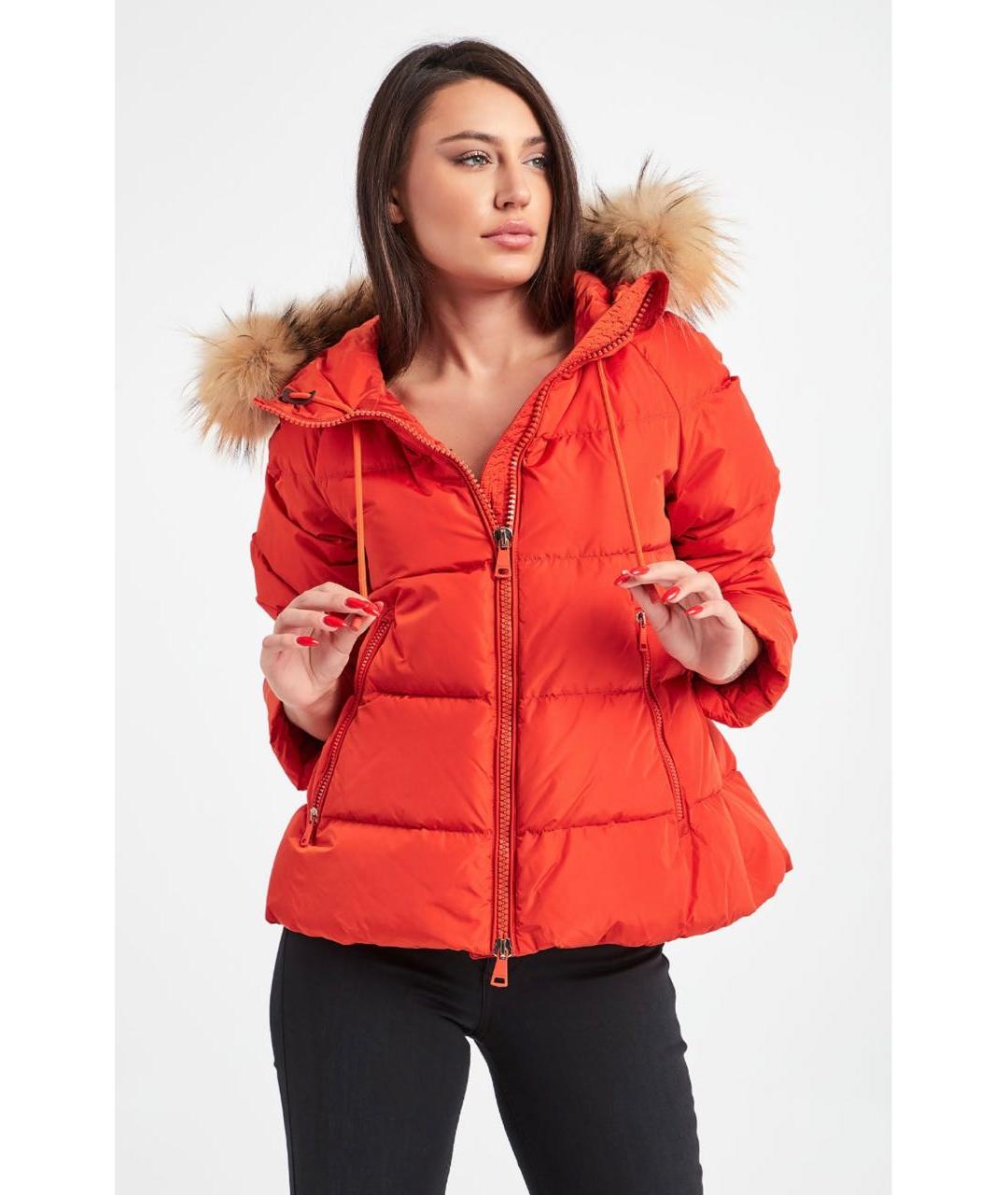 WEEKEND MAX MARA Оранжевый пуховик, фото 7