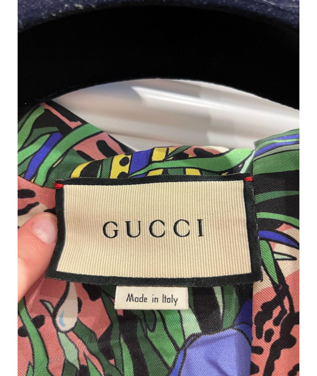 GUCCI Мульти шелковая блузы, фото 3