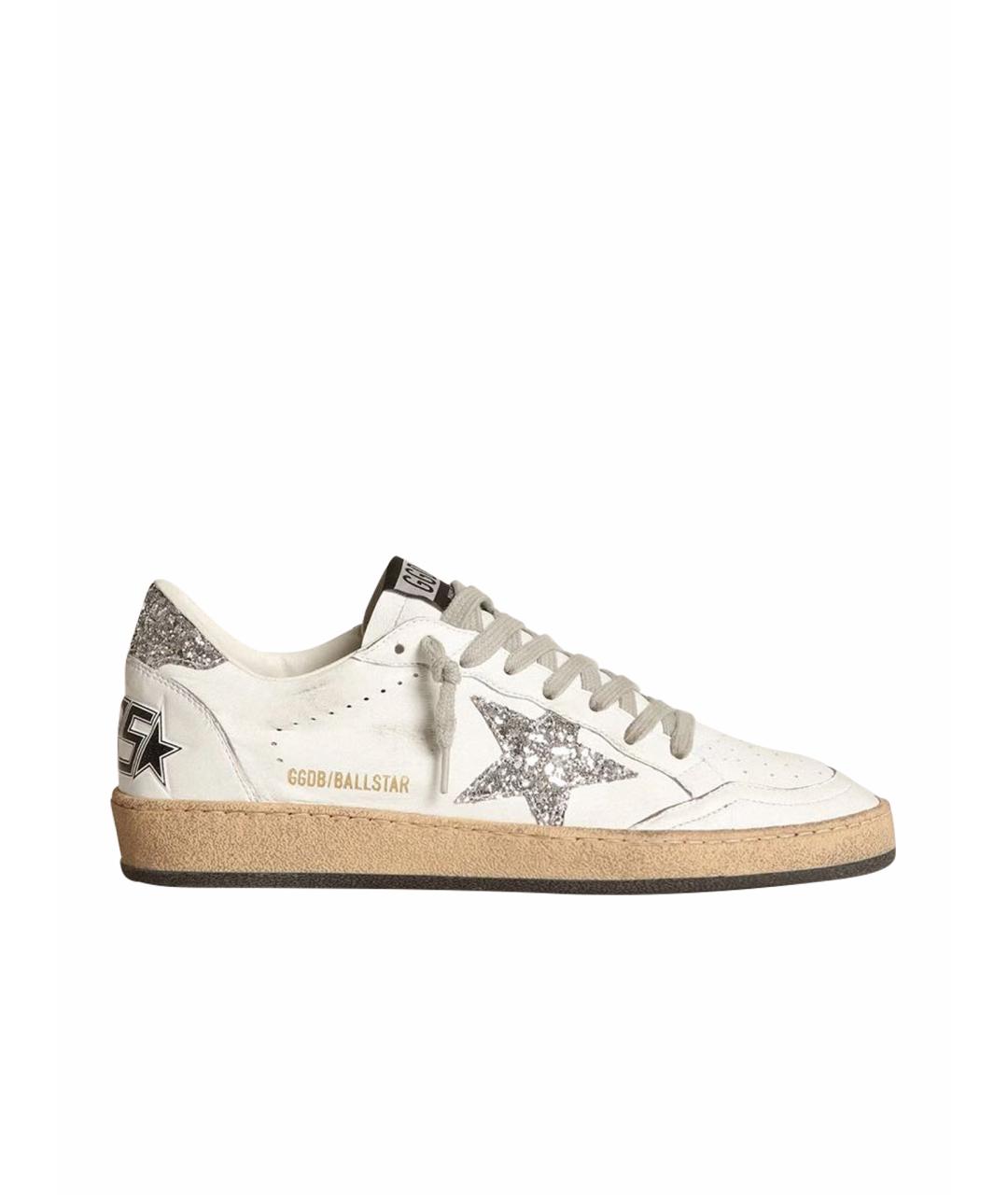 GOLDEN GOOSE DELUXE BRAND Белые кожаные кеды, фото 1