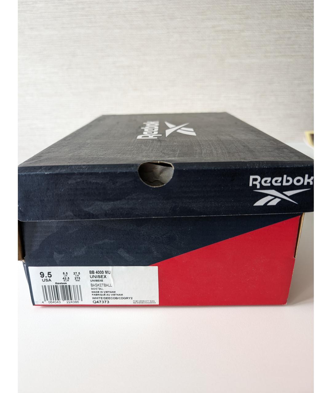 REEBOK Белые кожаные низкие кроссовки / кеды, фото 9