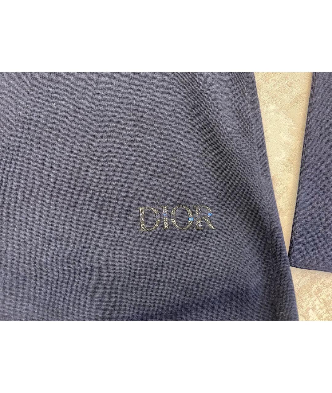 CHRISTIAN DIOR Темно-синий джемпер / свитер, фото 2