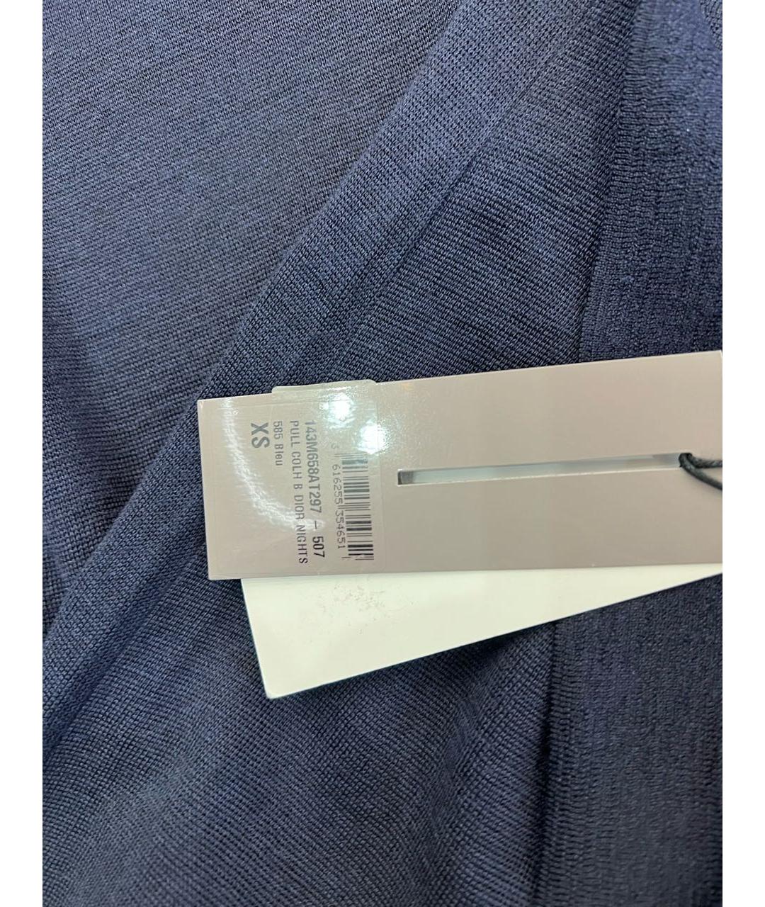 CHRISTIAN DIOR Темно-синий джемпер / свитер, фото 3