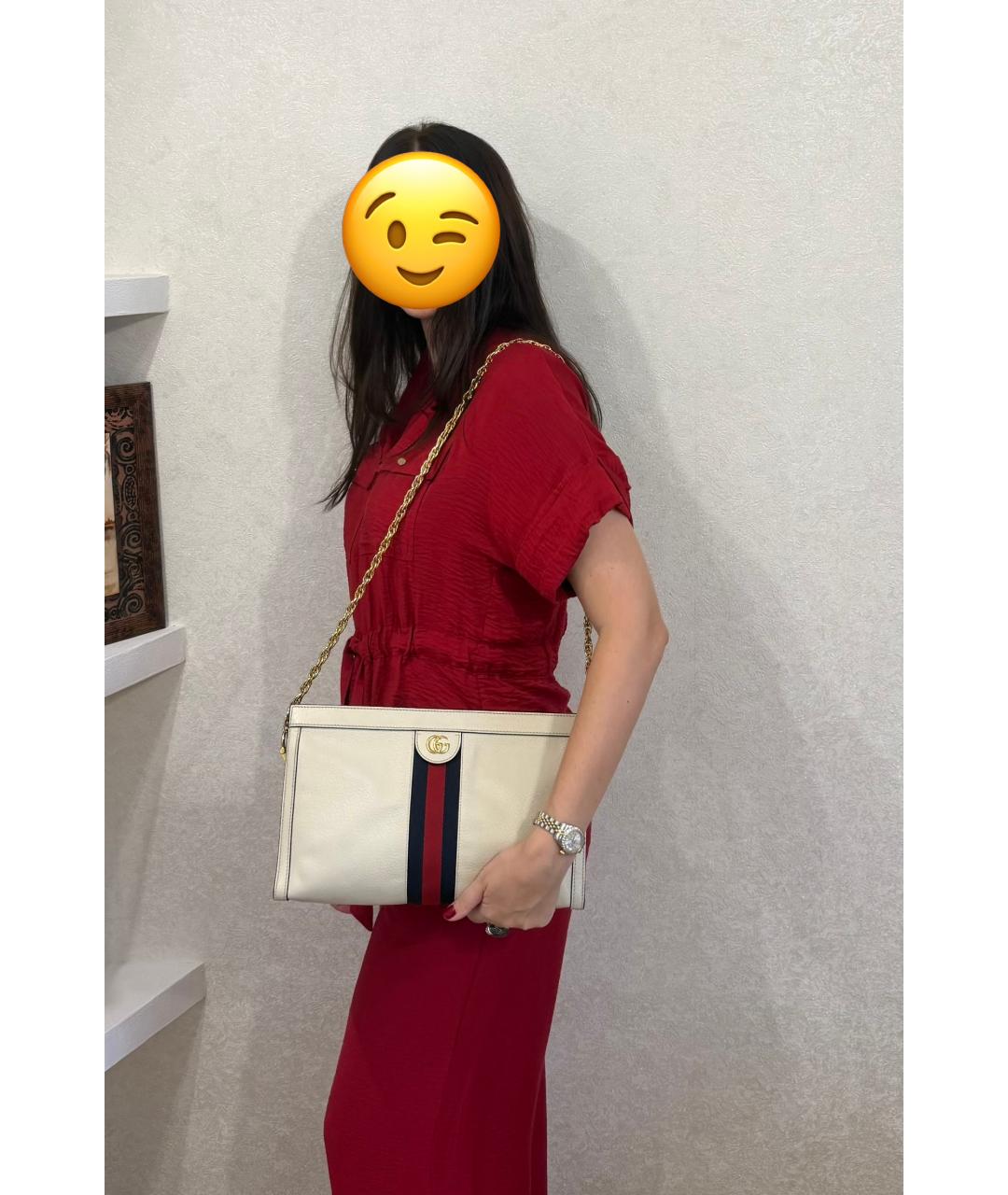 GUCCI Кожаная сумка через плечо, фото 4