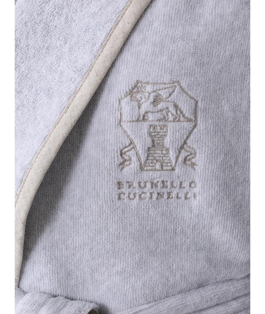 BRUNELLO CUCINELLI Серый халаты, фото 4