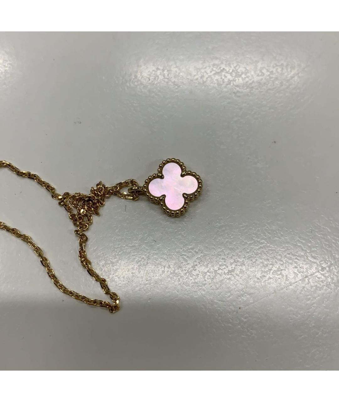 VAN CLEEF & ARPELS Белая подвеска из желтого золота, фото 5