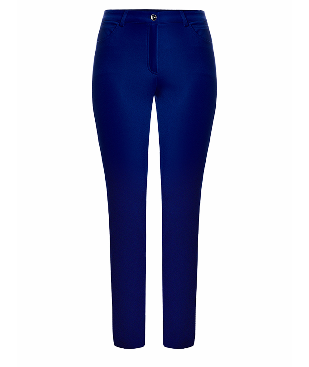ESCADA Синие полиамидовые прямые брюки, фото 1