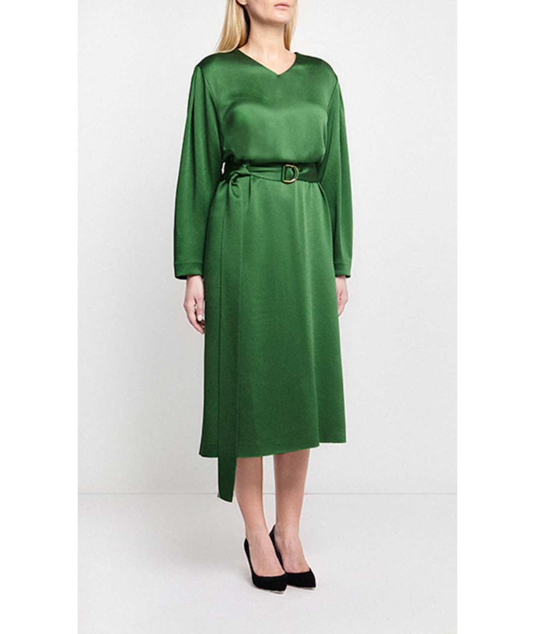 ESCADA Зеленые вискозное платье, фото 2