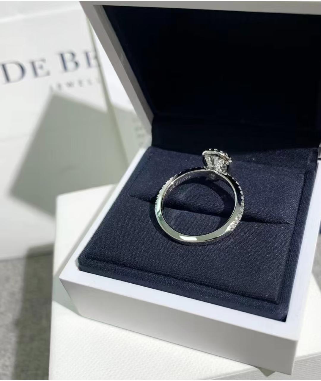 DE BEERS Серебряное кольцо из белого золота, фото 4