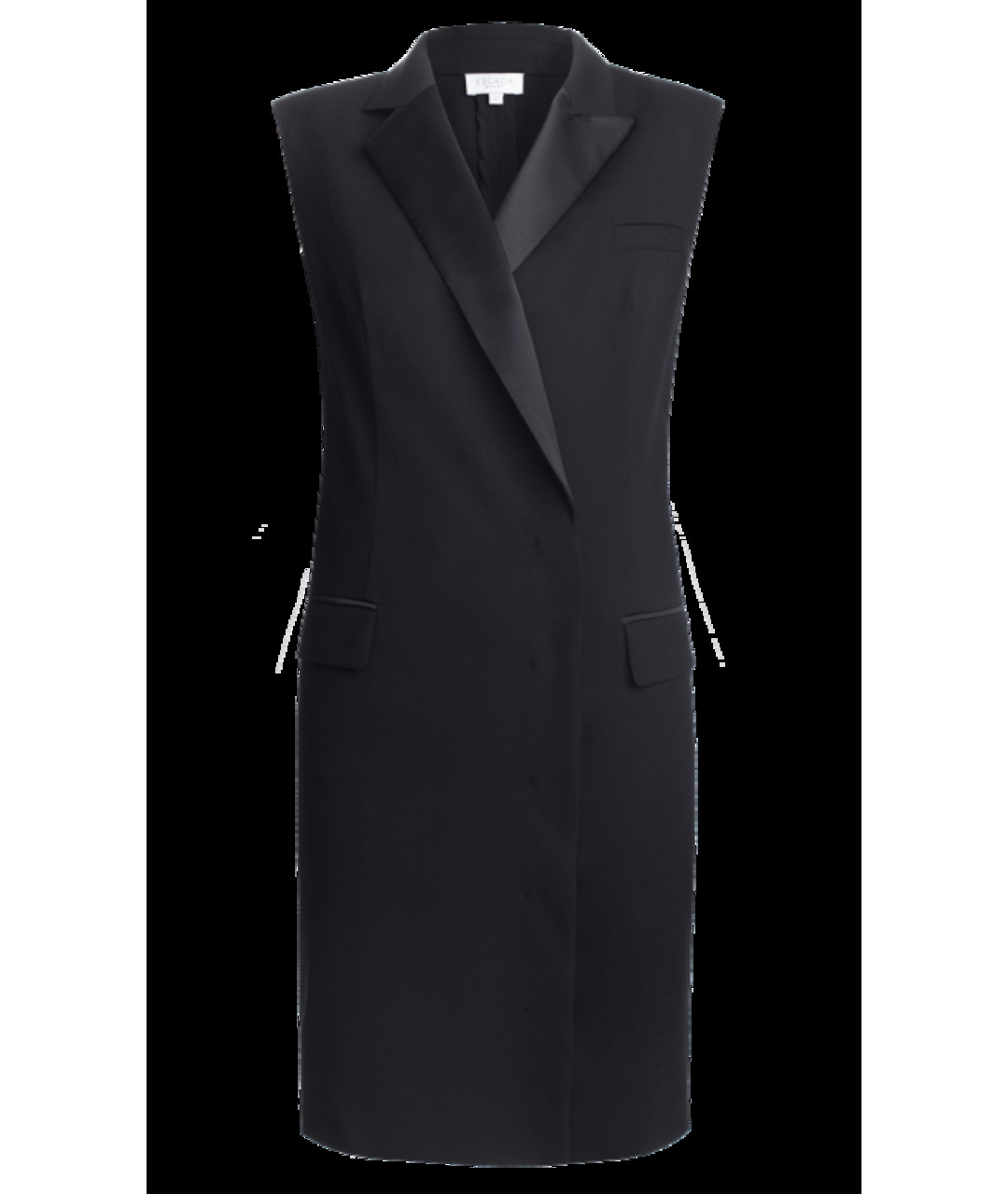 ESCADA Черное полиэстеровое платье, фото 5