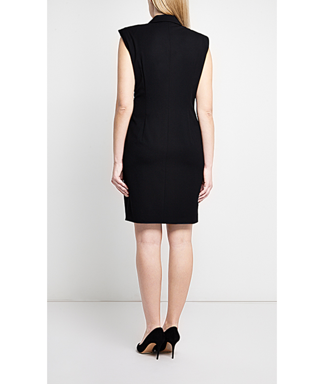 ESCADA Черное полиэстеровое платье, фото 3