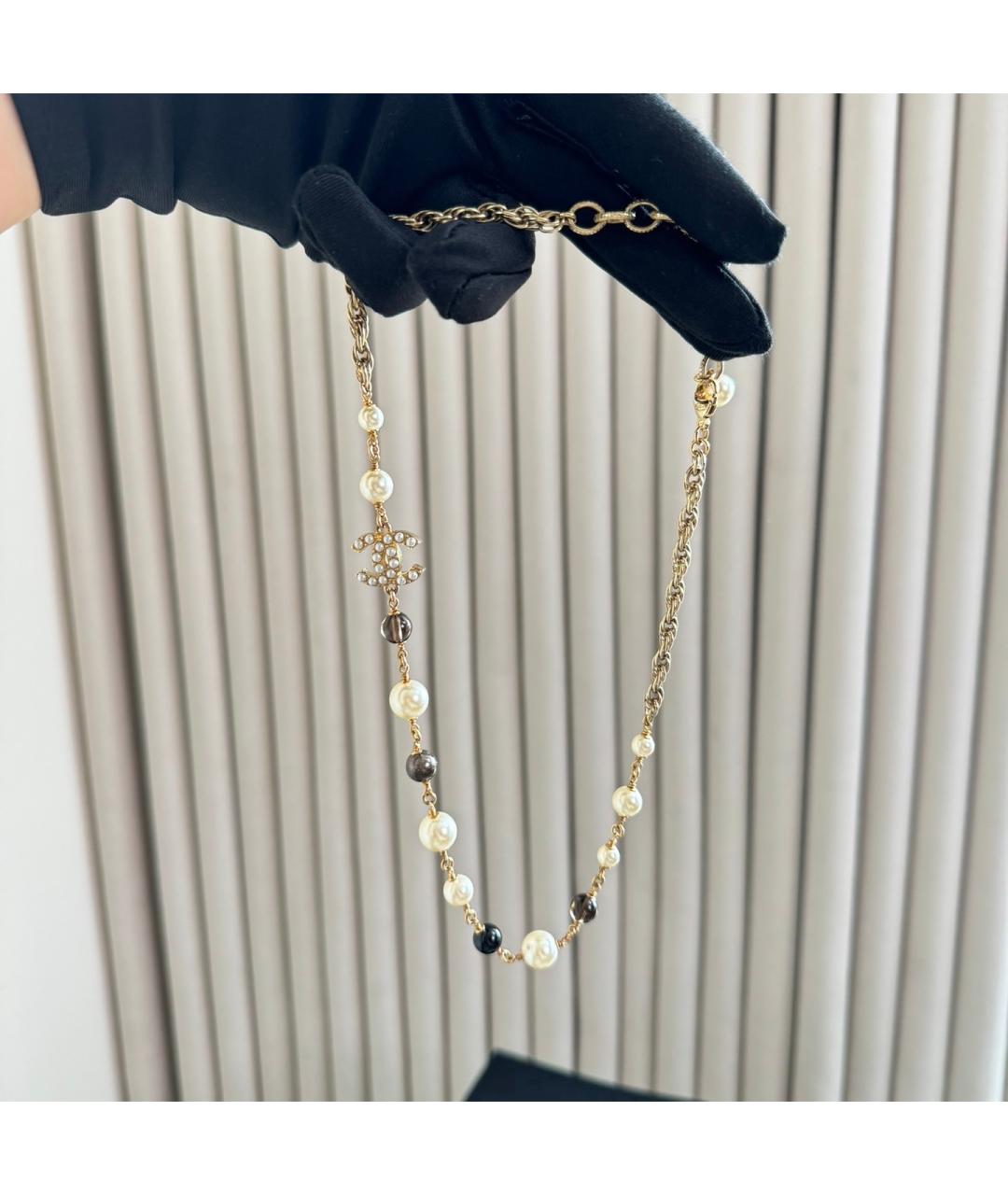CHANEL Золотое жемчужное колье, фото 3