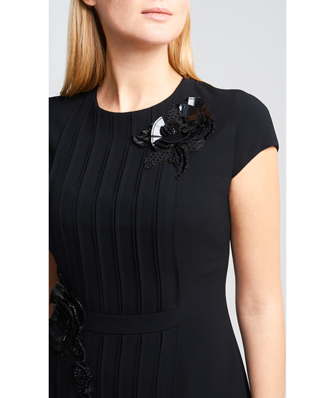 ESCADA Черное полиэстеровое платье, фото 4