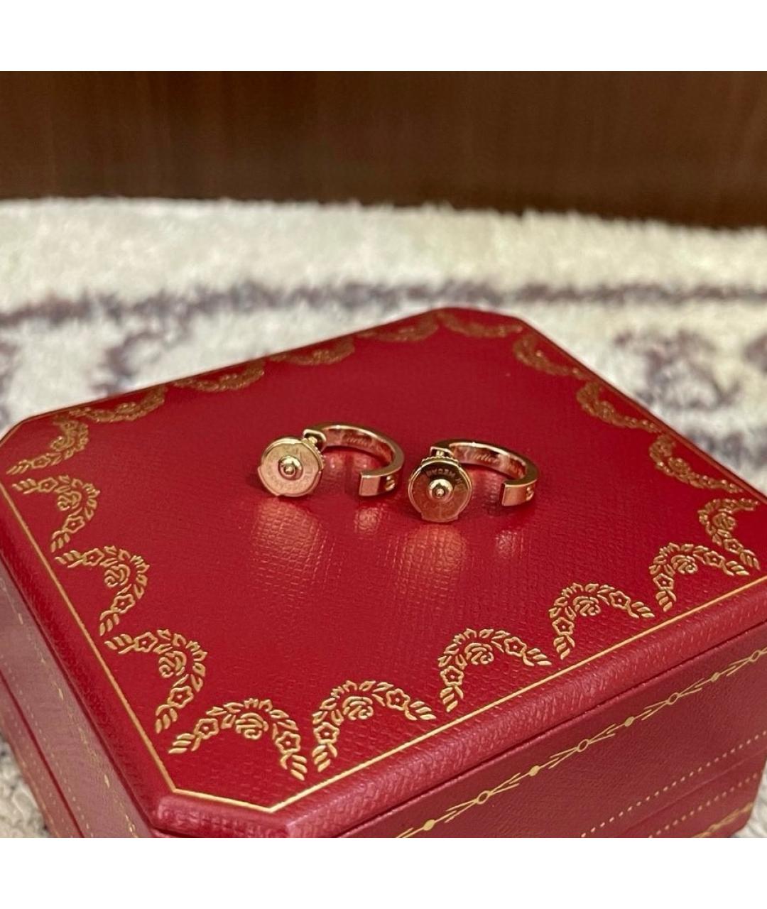 CARTIER Розовые серьги из розового золота, фото 5