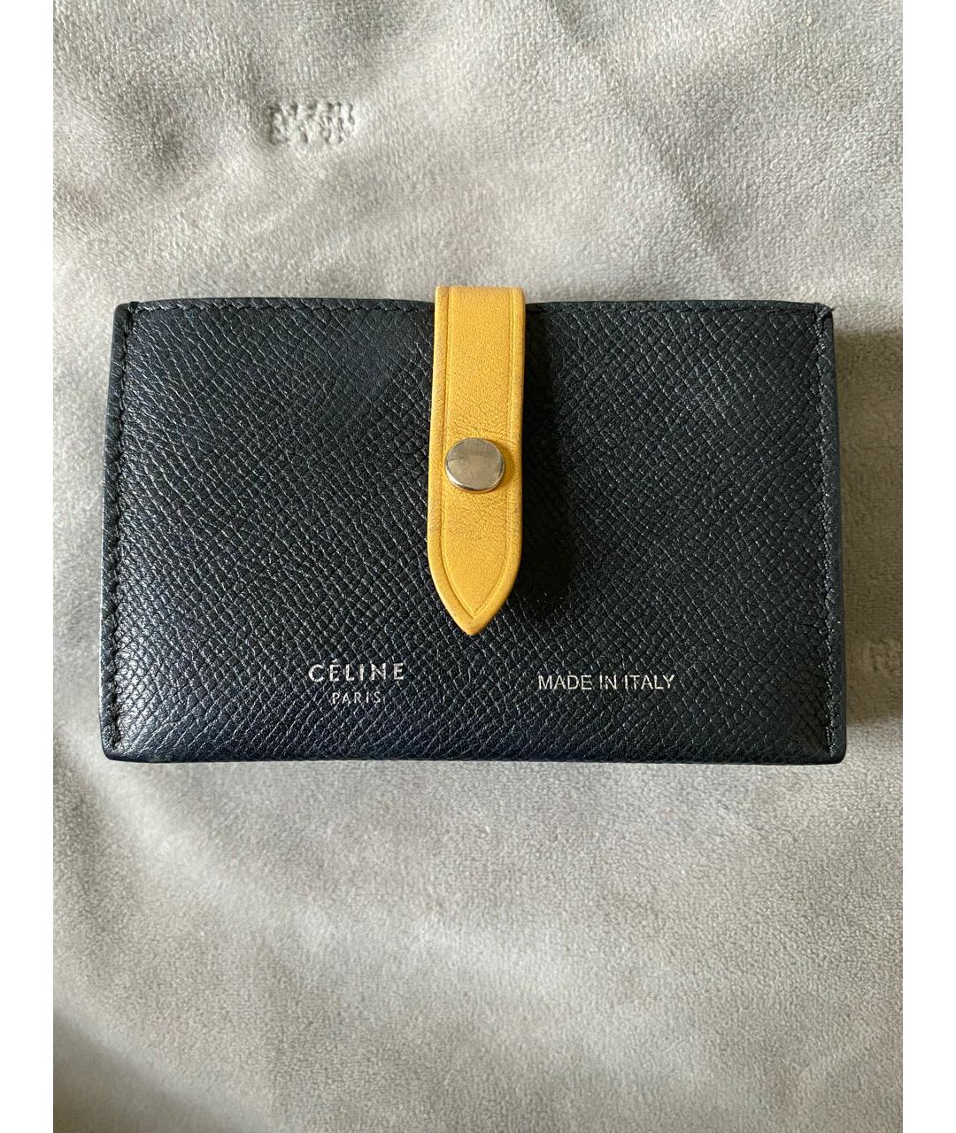 CELINE PRE-OWNED Черный кожаный кошелек, фото 9