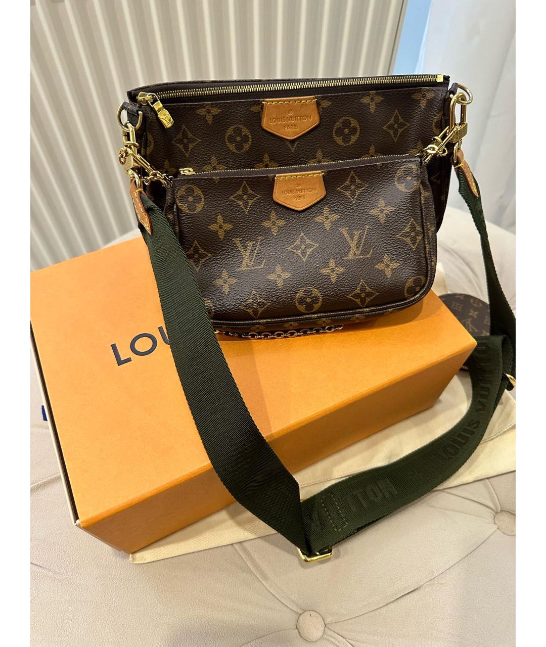 LOUIS VUITTON Коричневая сумка через плечо, фото 2