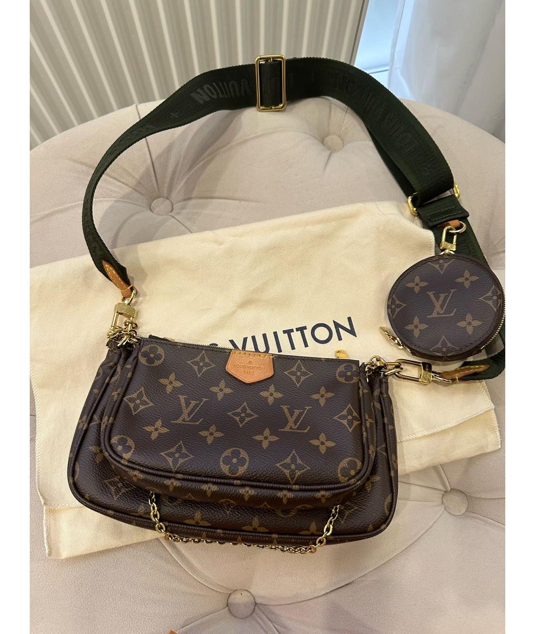 LOUIS VUITTON Коричневая сумка через плечо, фото 6