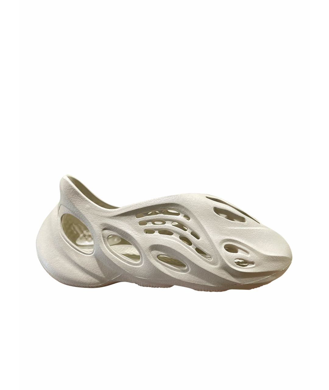 ADIDAS YEEZY Бежевые резиновые сандалии, фото 1
