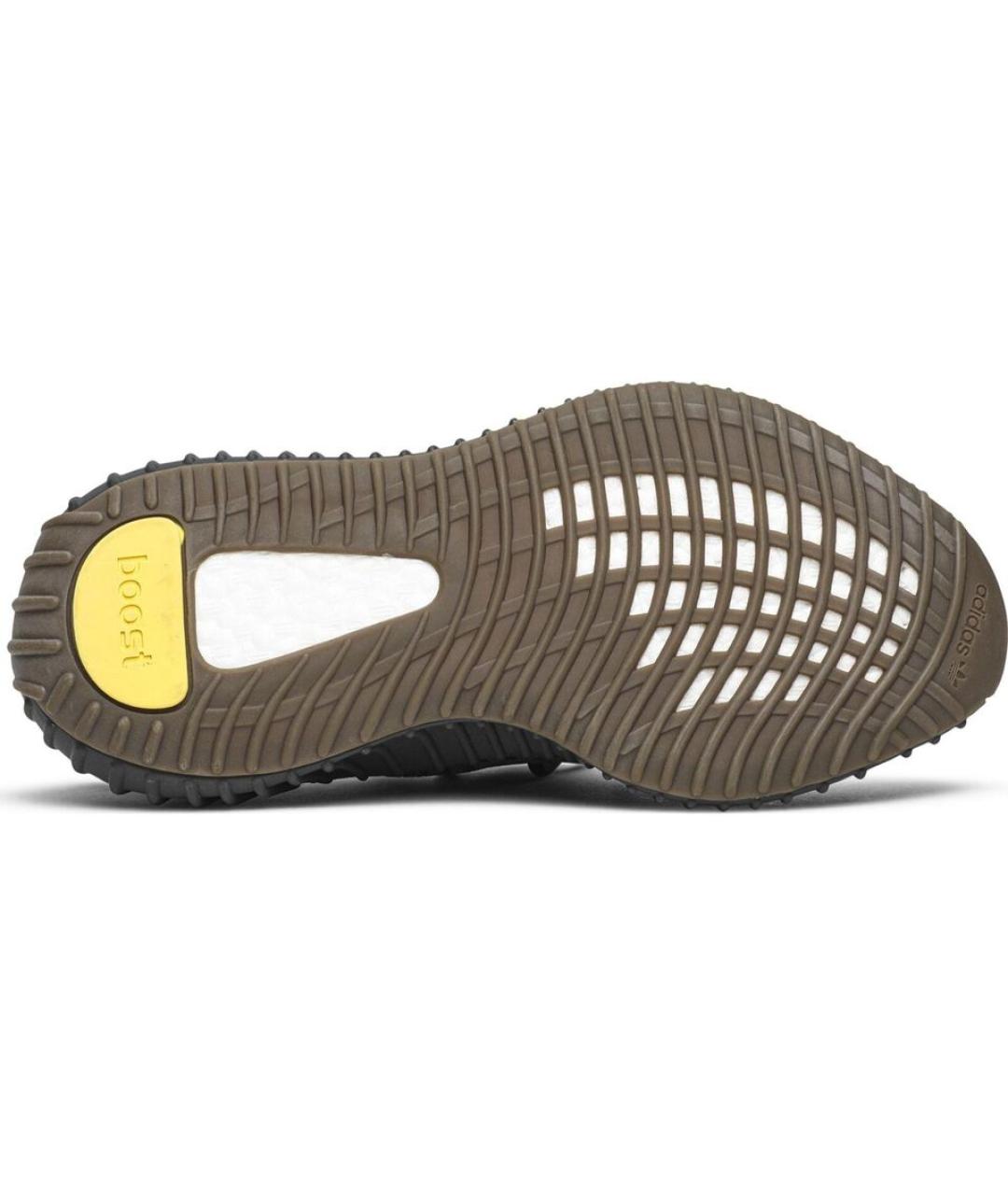 ADIDAS YEEZY Серые текстильные низкие кроссовки / кеды, фото 6