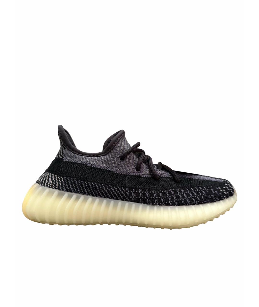 ADIDAS YEEZY Антрацитовые синтетические кроссовки, фото 1