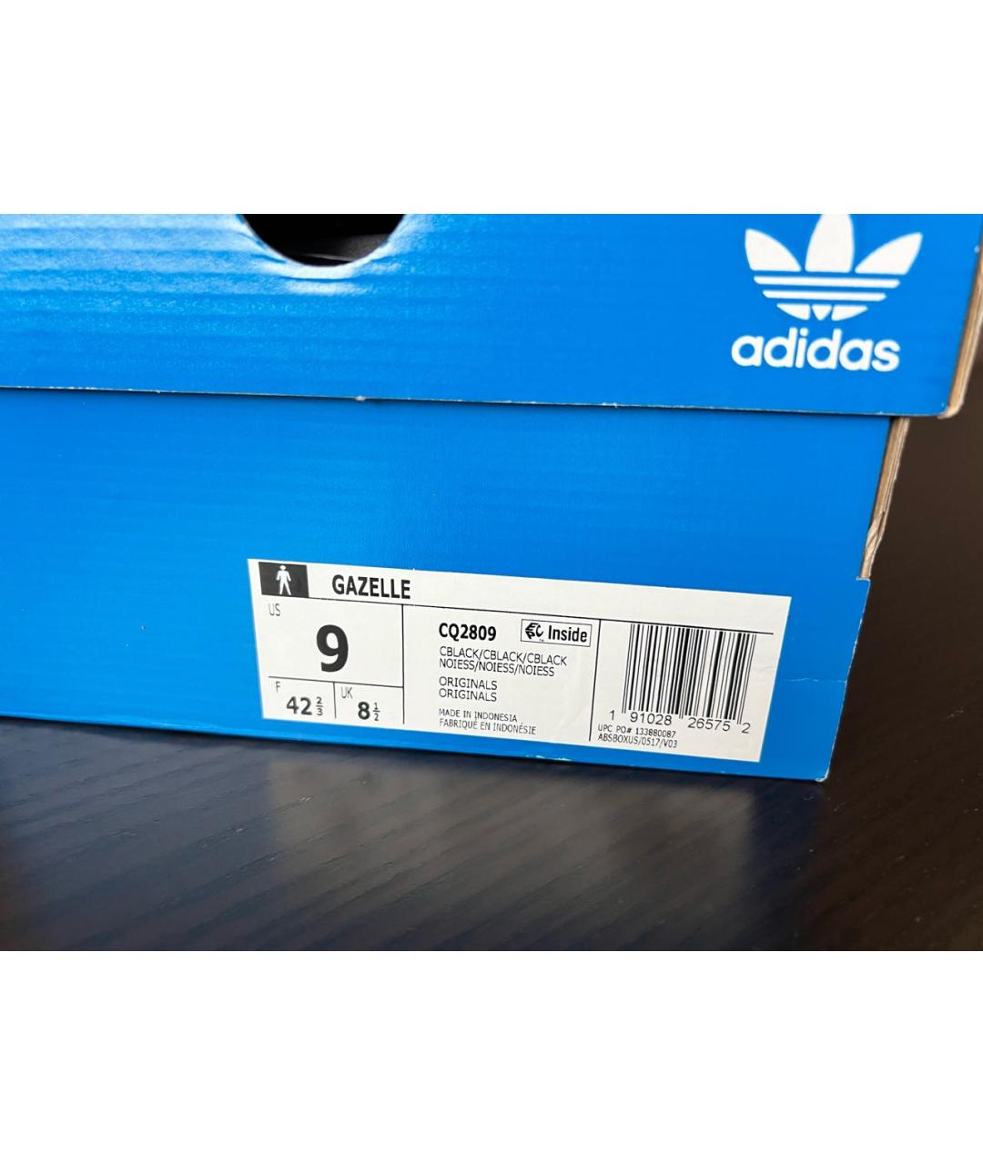 ADIDAS Черные замшевые низкие кроссовки / кеды, фото 8