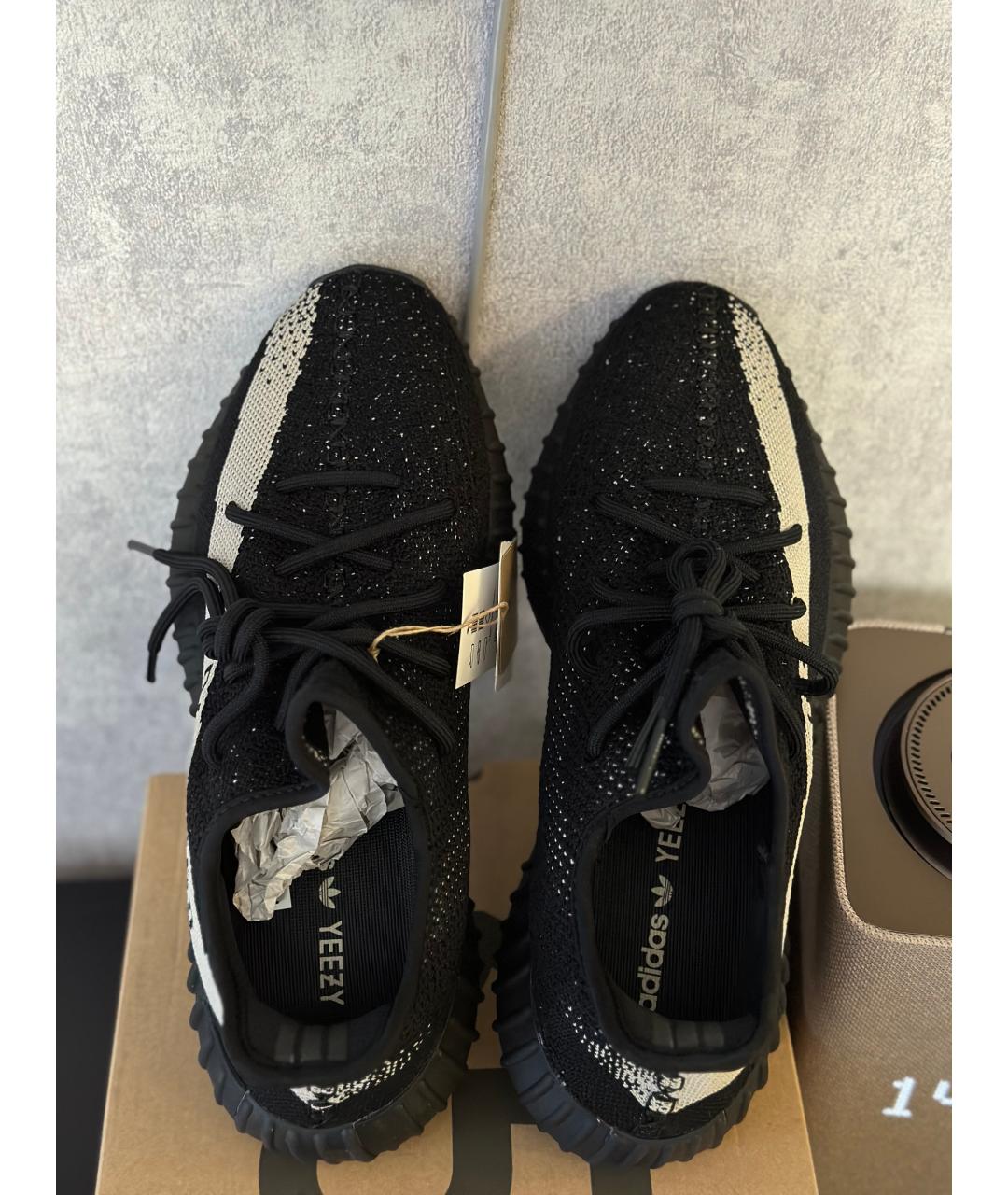 ADIDAS YEEZY Черные низкие кроссовки / кеды, фото 3