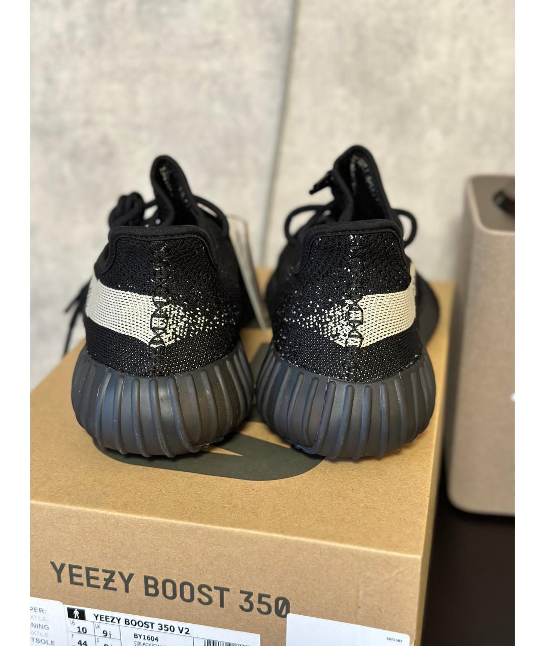 ADIDAS YEEZY Черные низкие кроссовки / кеды, фото 4