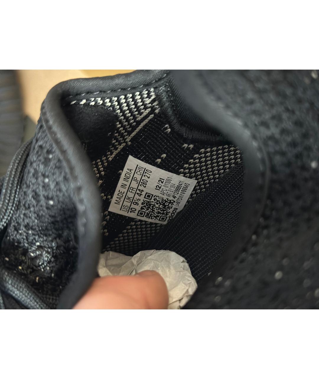 ADIDAS YEEZY Черные низкие кроссовки / кеды, фото 7