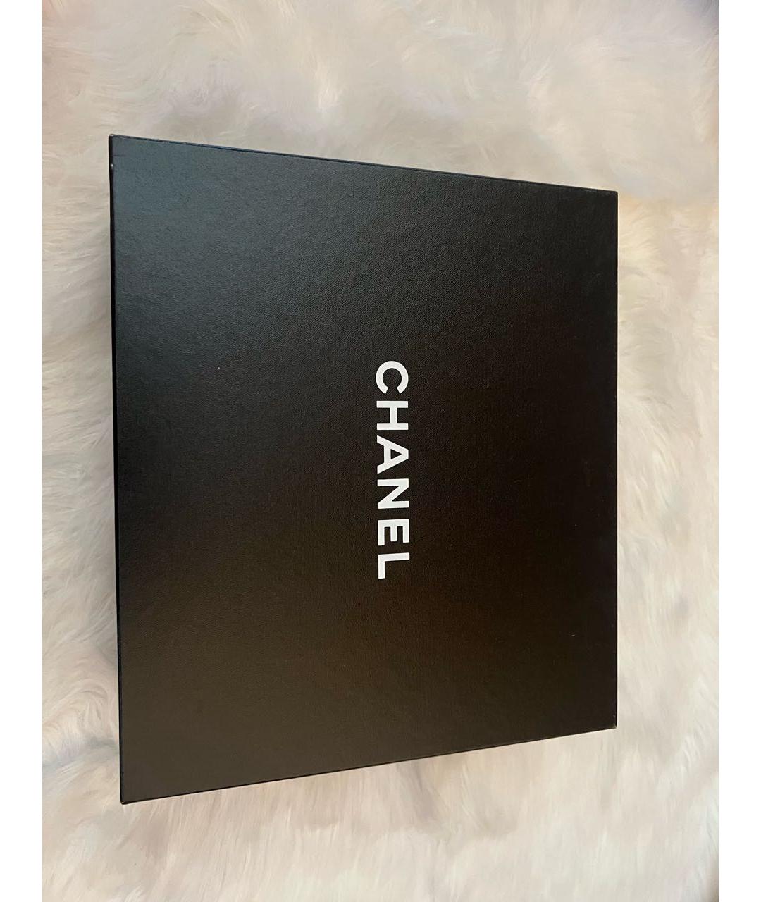 CHANEL Черные бархатные ботильоны, фото 4