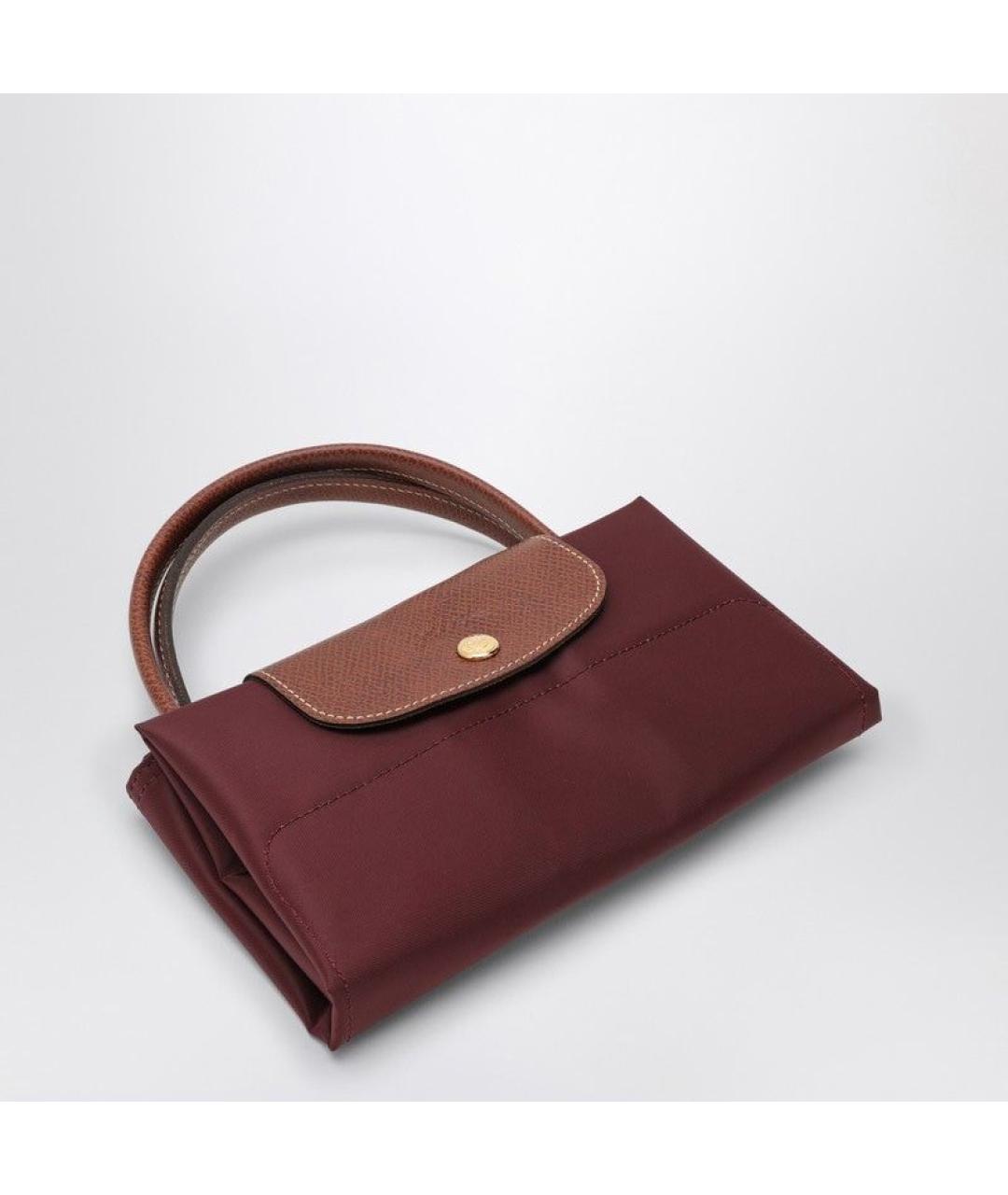 LONGCHAMP Бордовая сумка тоут, фото 3