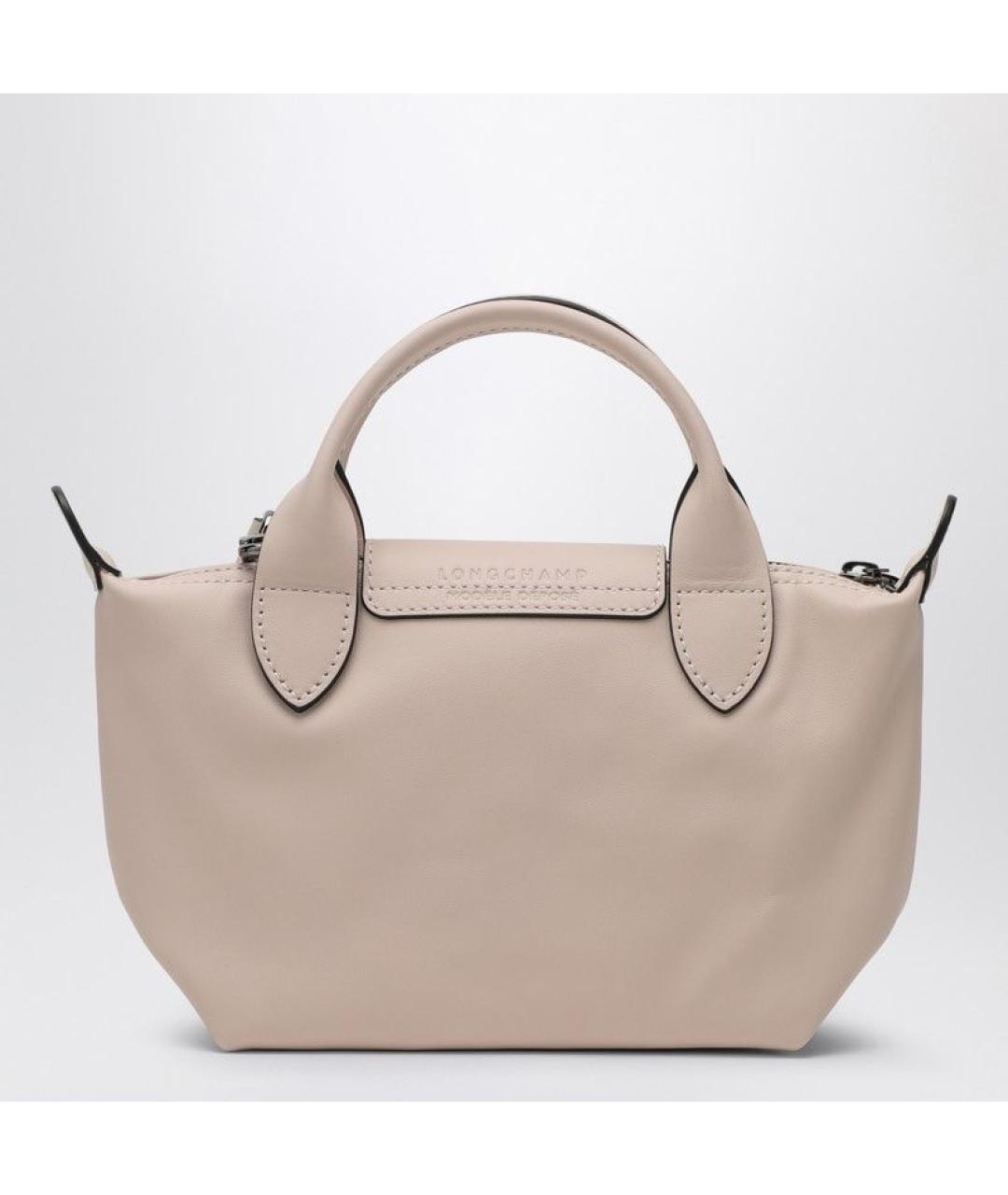 LONGCHAMP Розовая кожаная сумка тоут, фото 2