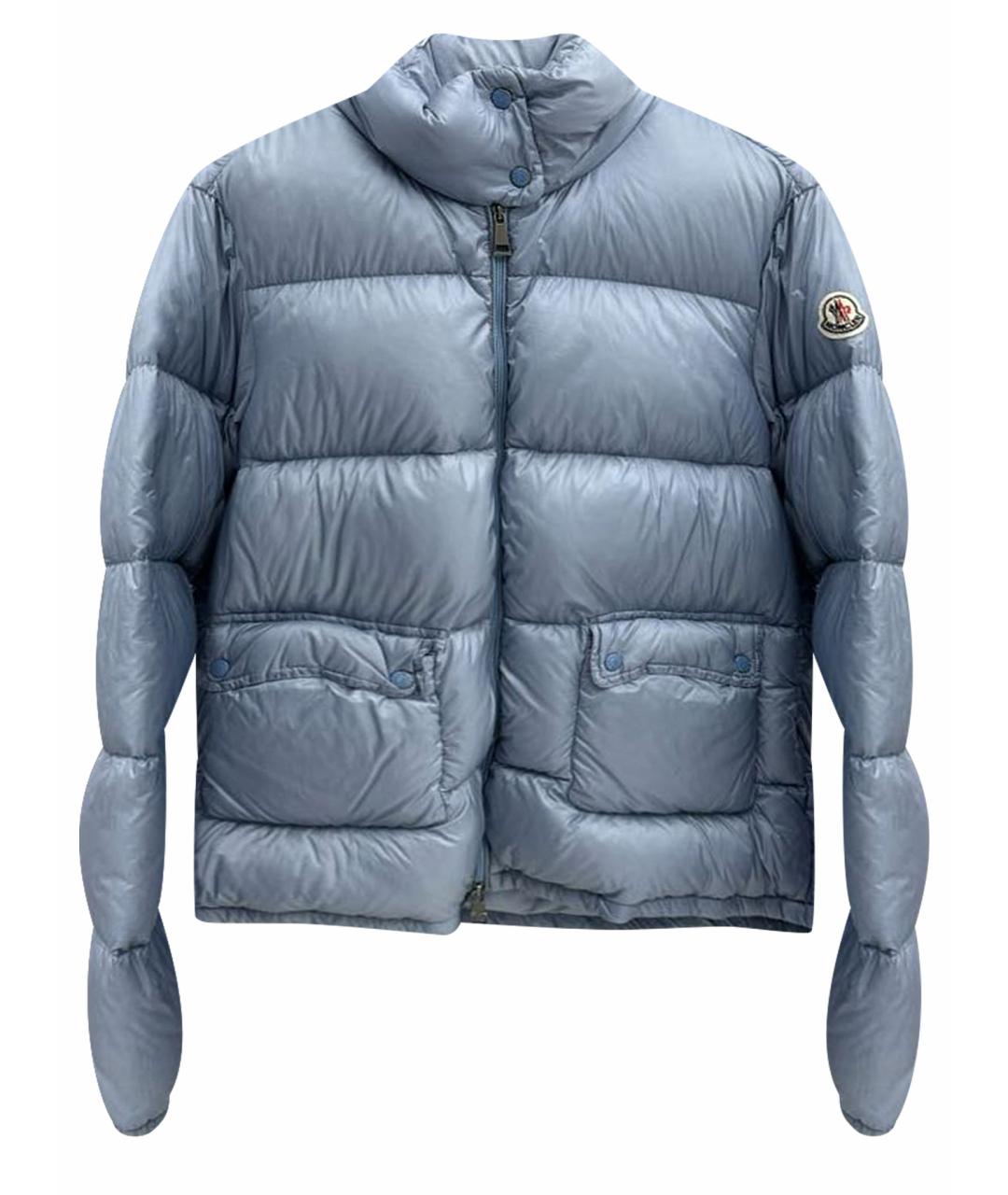 MONCLER Голубой пуховик, фото 1