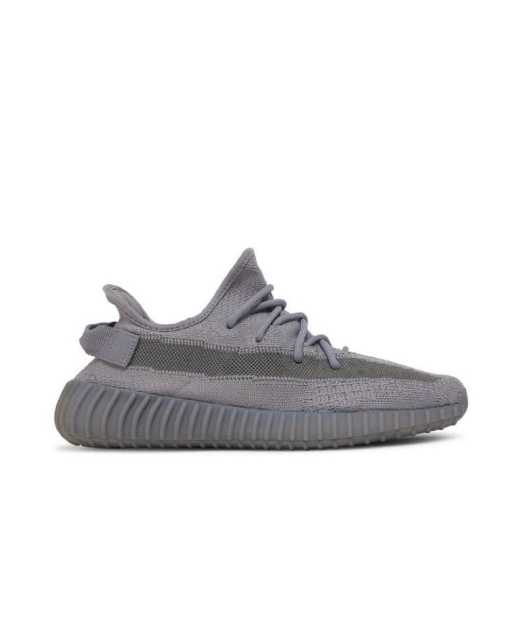 ADIDAS YEEZY Серые текстильные низкие кроссовки / кеды, фото 1