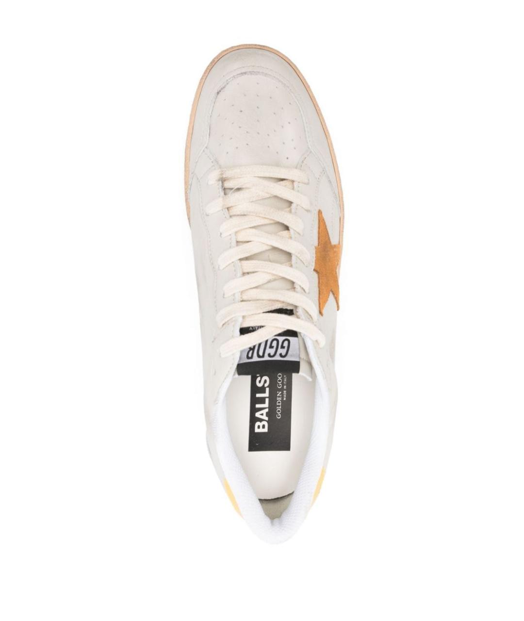 GOLDEN GOOSE DELUXE BRAND Белые кожаные низкие кроссовки / кеды, фото 4