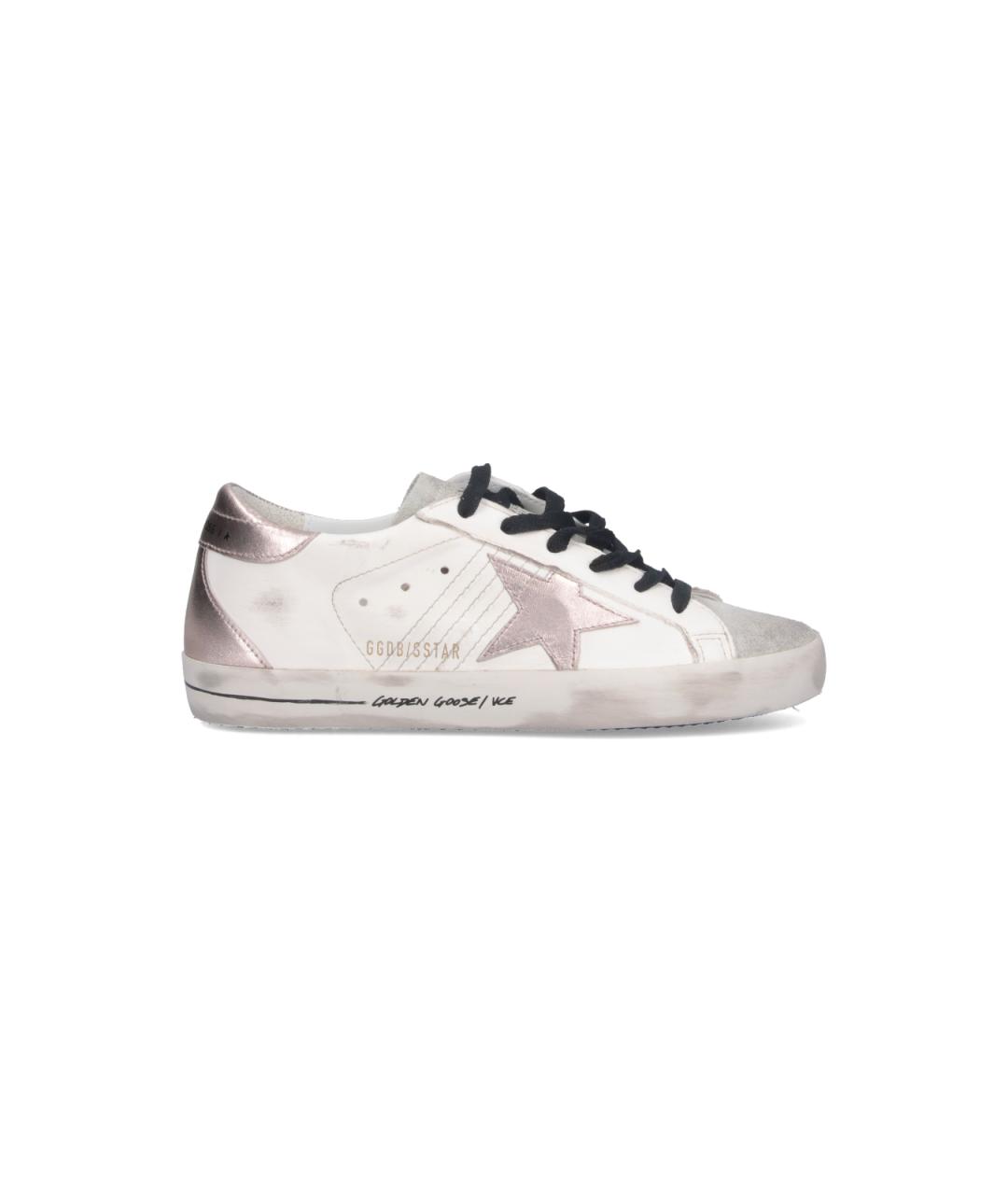 GOLDEN GOOSE DELUXE BRAND Белые кожаные кеды, фото 1