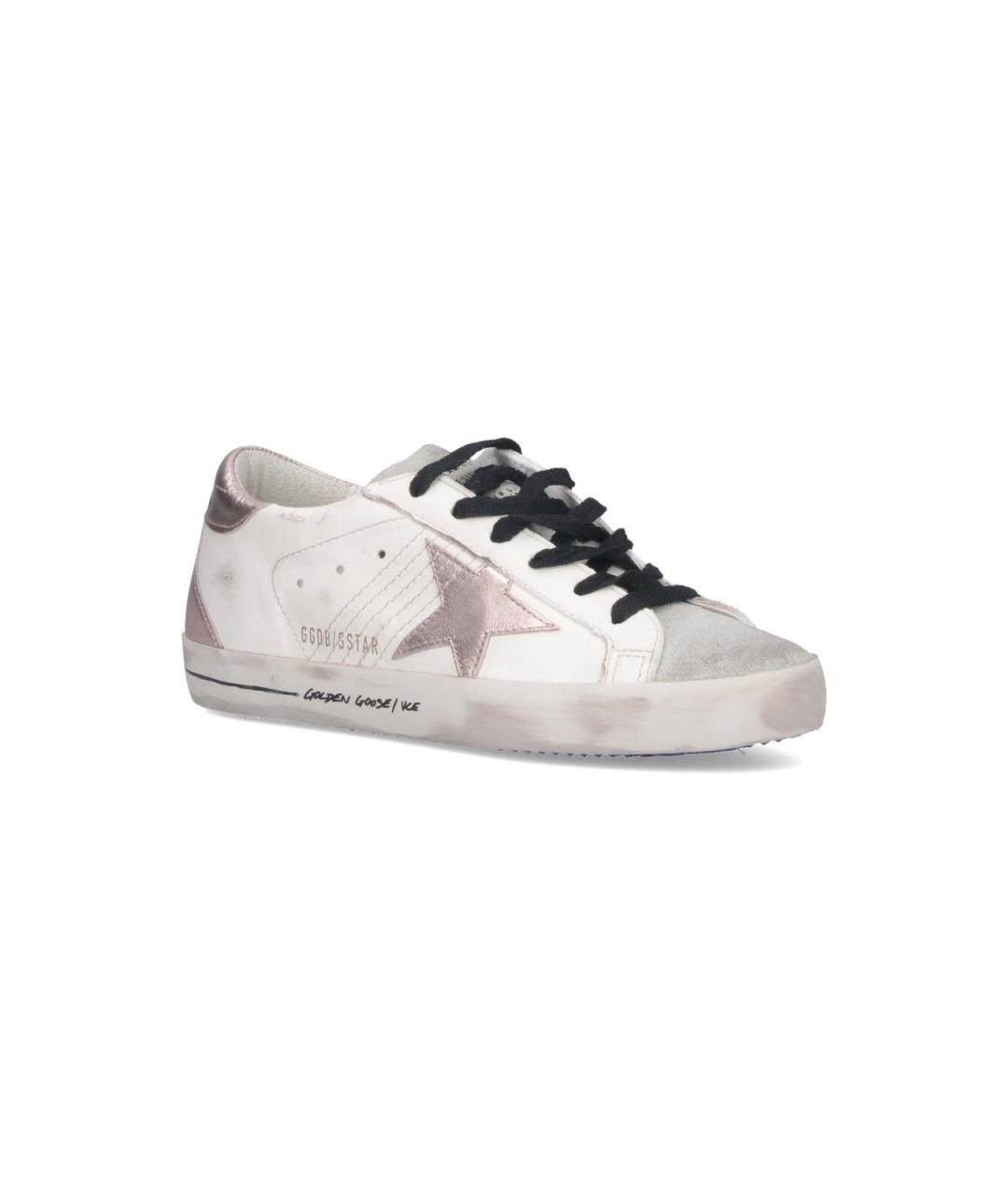 GOLDEN GOOSE DELUXE BRAND Белые кожаные кеды, фото 2