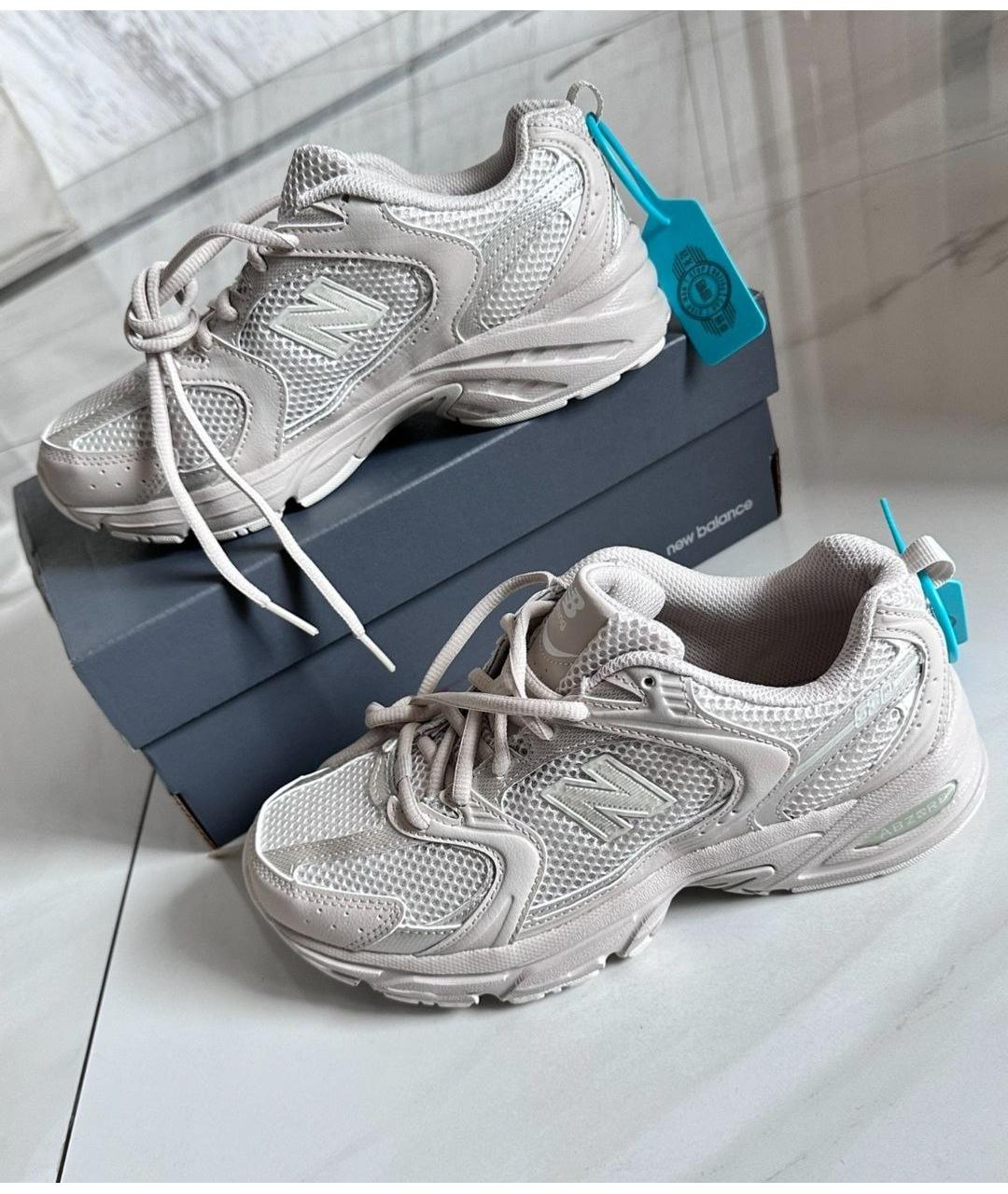 NEW BALANCE Бежевые кроссовки из искусственной кожи 530 для женщин ...
