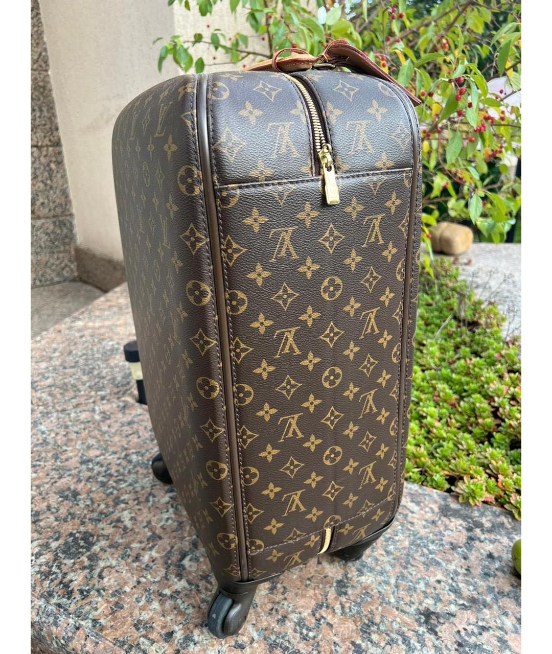 LOUIS VUITTON Коричневый чемодан, фото 7