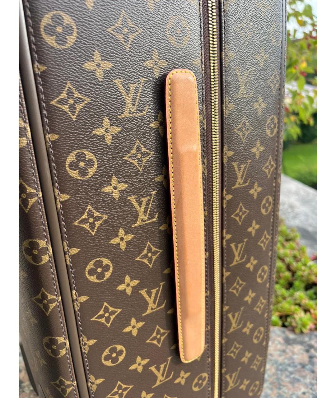 LOUIS VUITTON Коричневый чемодан, фото 2