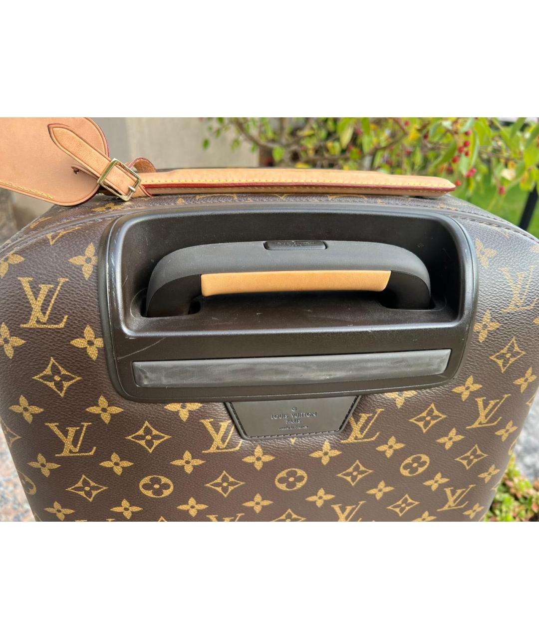 LOUIS VUITTON Коричневый чемодан, фото 6