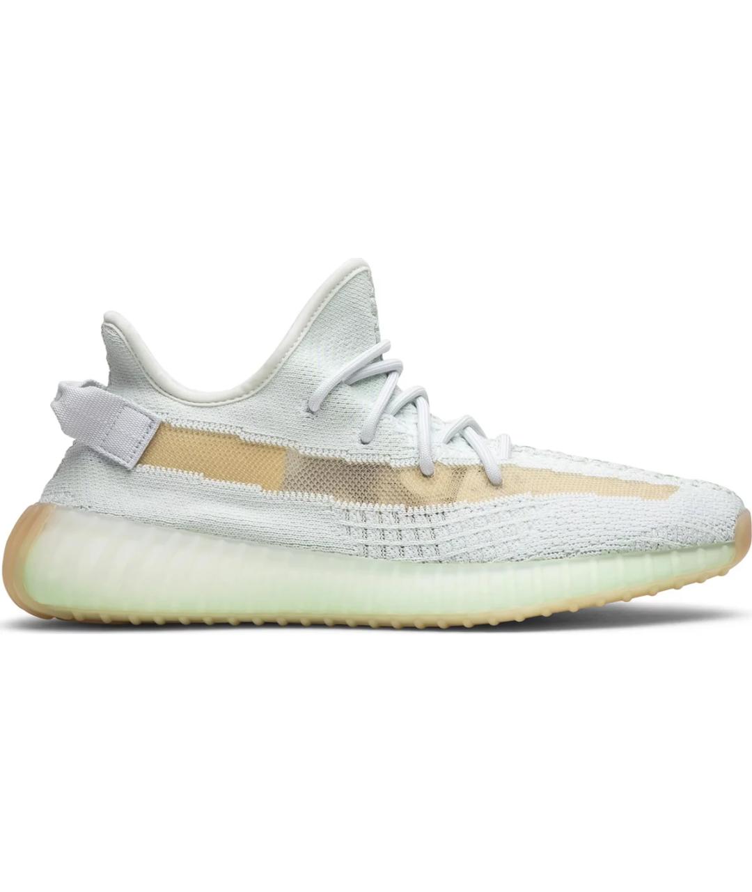 ADIDAS YEEZY Зеленые текстильные кроссовки, фото 7