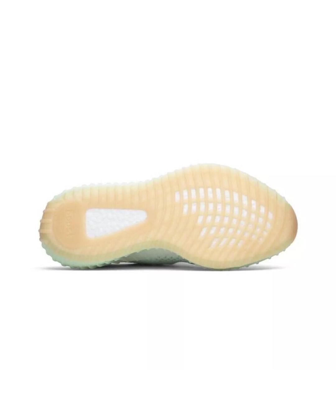 ADIDAS YEEZY Зеленые текстильные кроссовки, фото 4