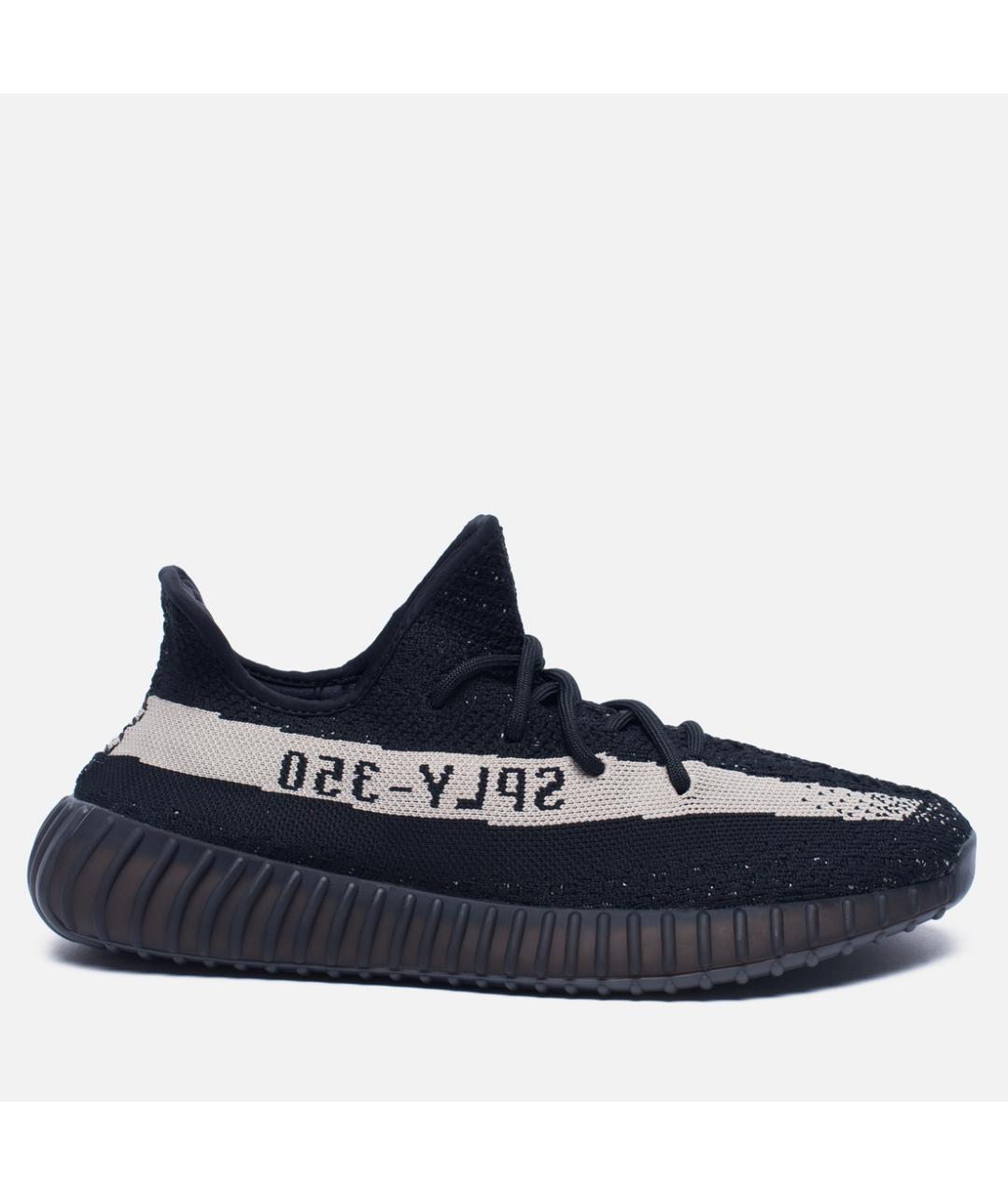 ADIDAS YEEZY Черные текстильные низкие кроссовки / кеды, фото 7