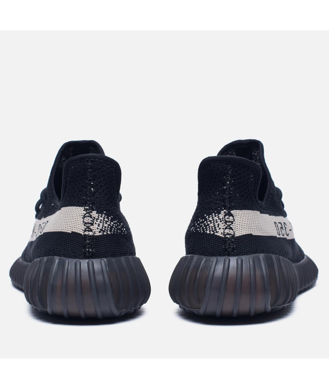 ADIDAS YEEZY Черные текстильные низкие кроссовки / кеды, фото 4