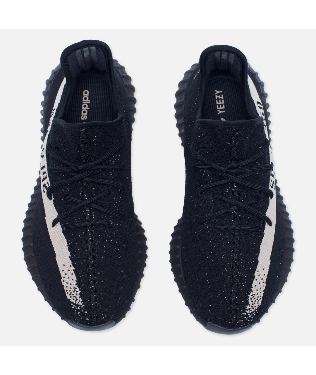 ADIDAS YEEZY Черные текстильные низкие кроссовки / кеды, фото 3