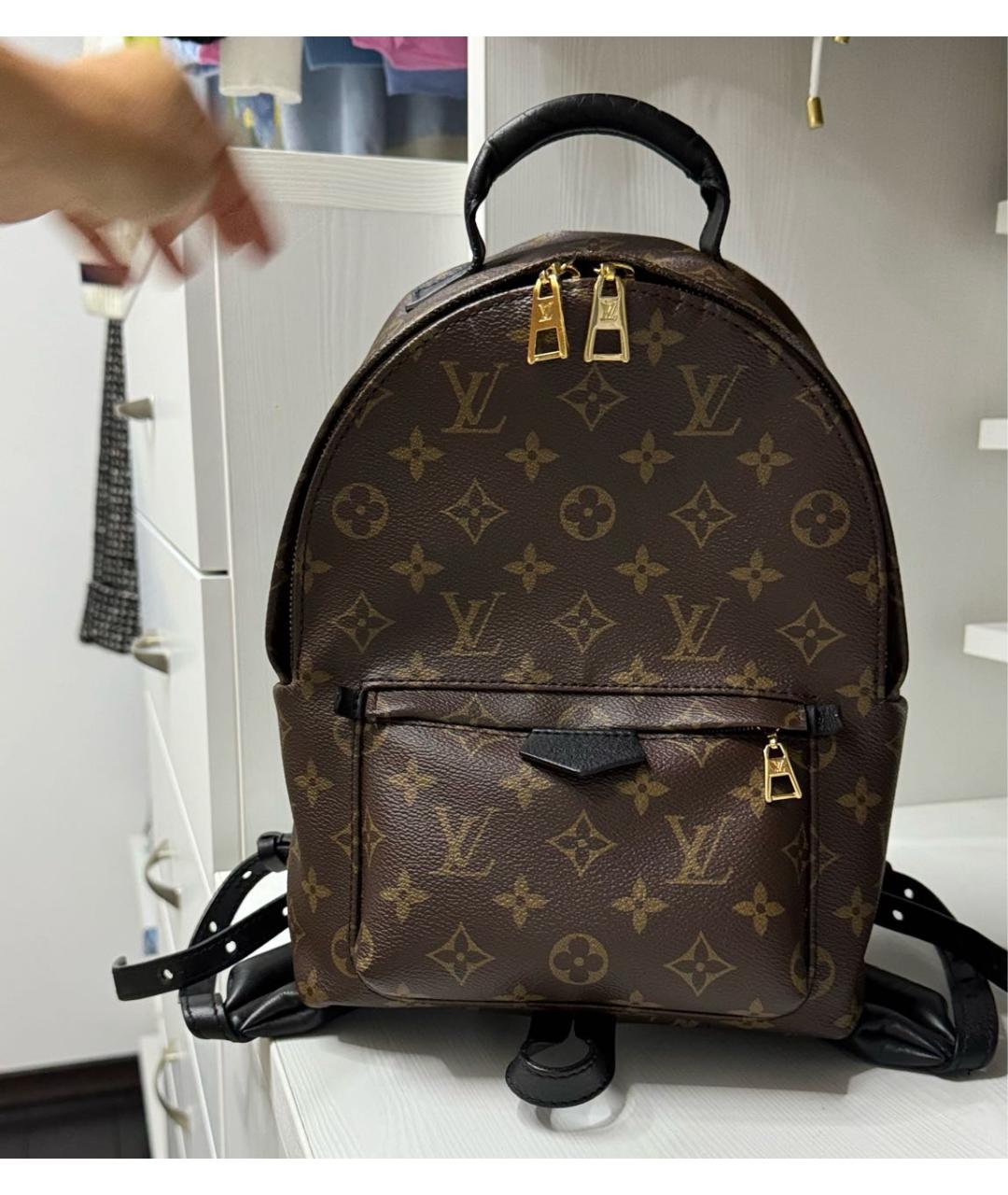 LOUIS VUITTON Коричневый рюкзак, фото 8