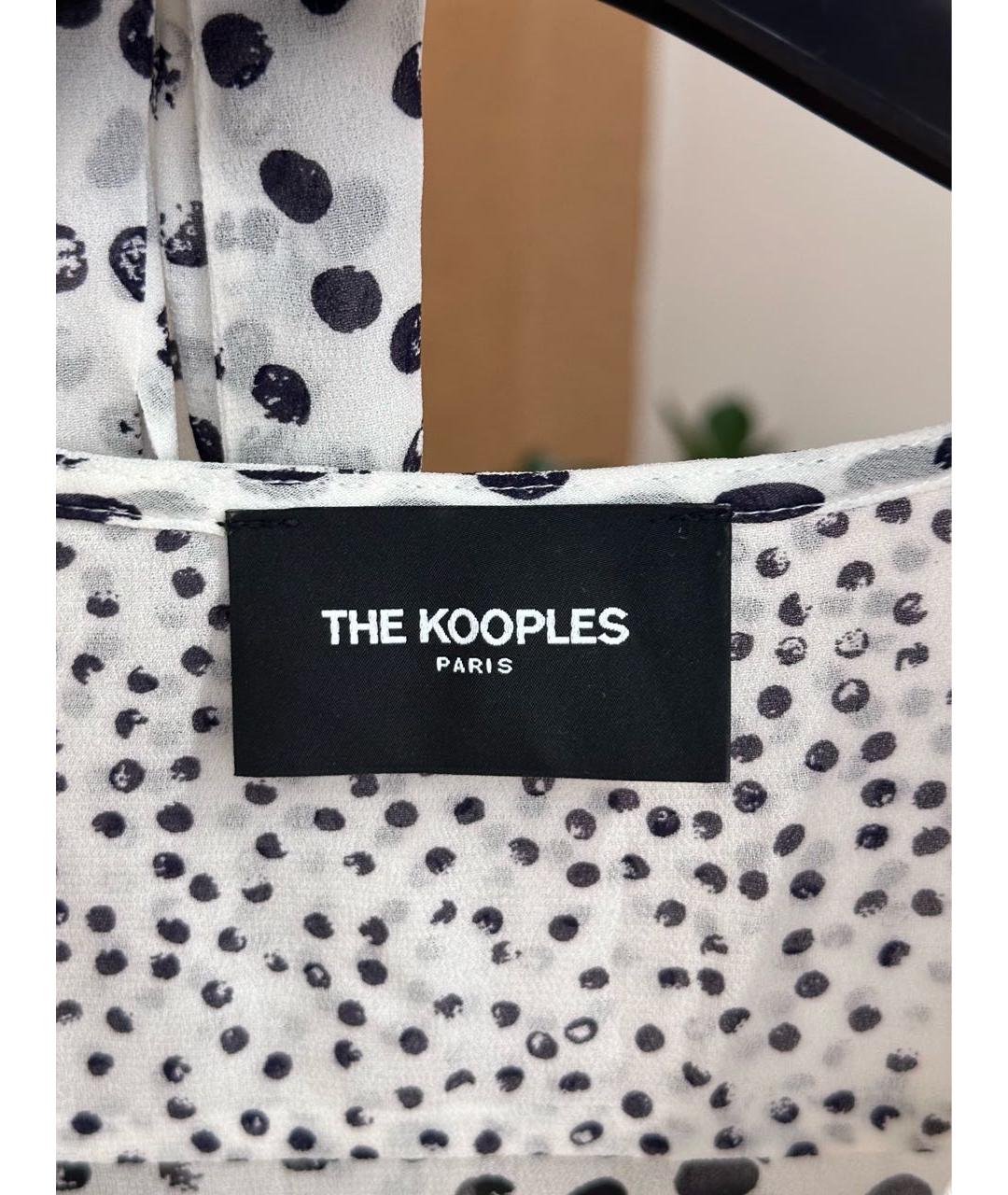 THE KOOPLES Белое вискозное коктейльное платье, фото 3