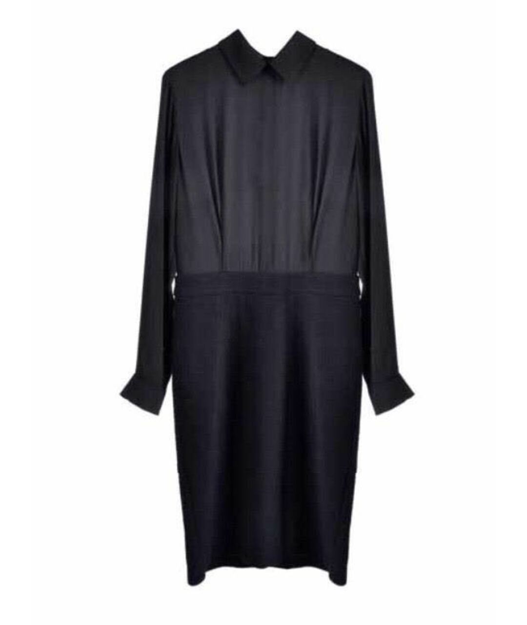 STEFANEL Черное хлопко-эластановое повседневное платье, фото 1