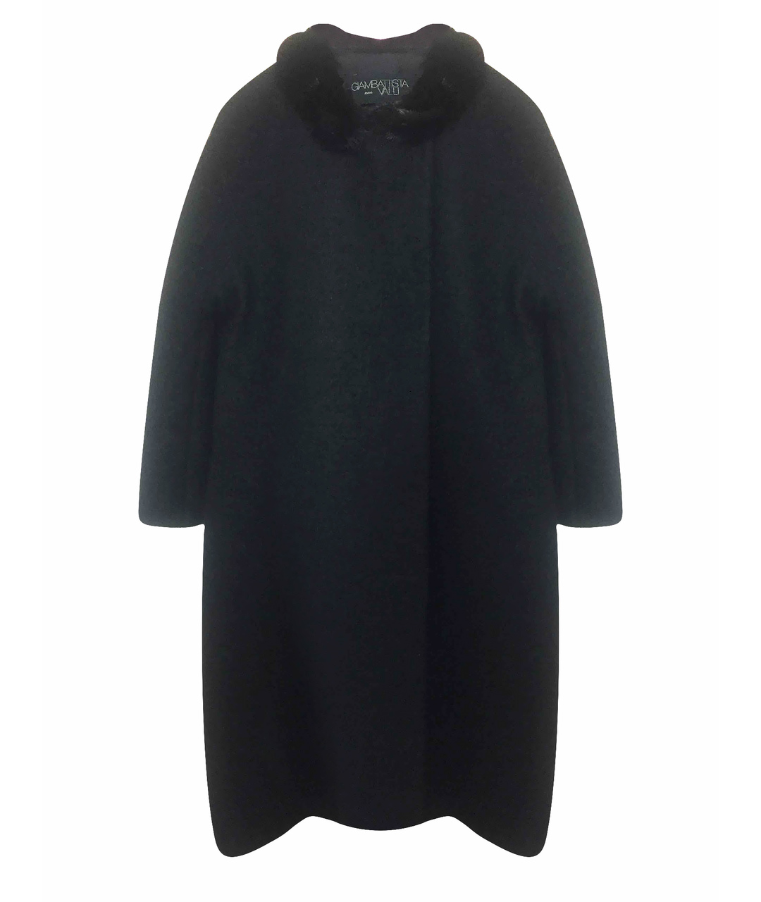 GIAMBATTISTA VALLI Черное шерстяное пальто, фото 1