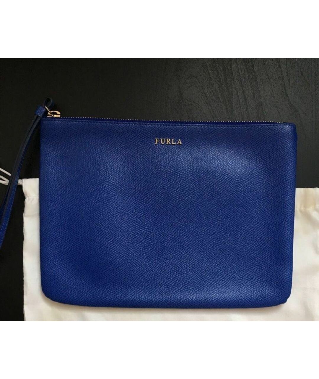 FURLA Синяя кожаная сумка тоут, фото 2